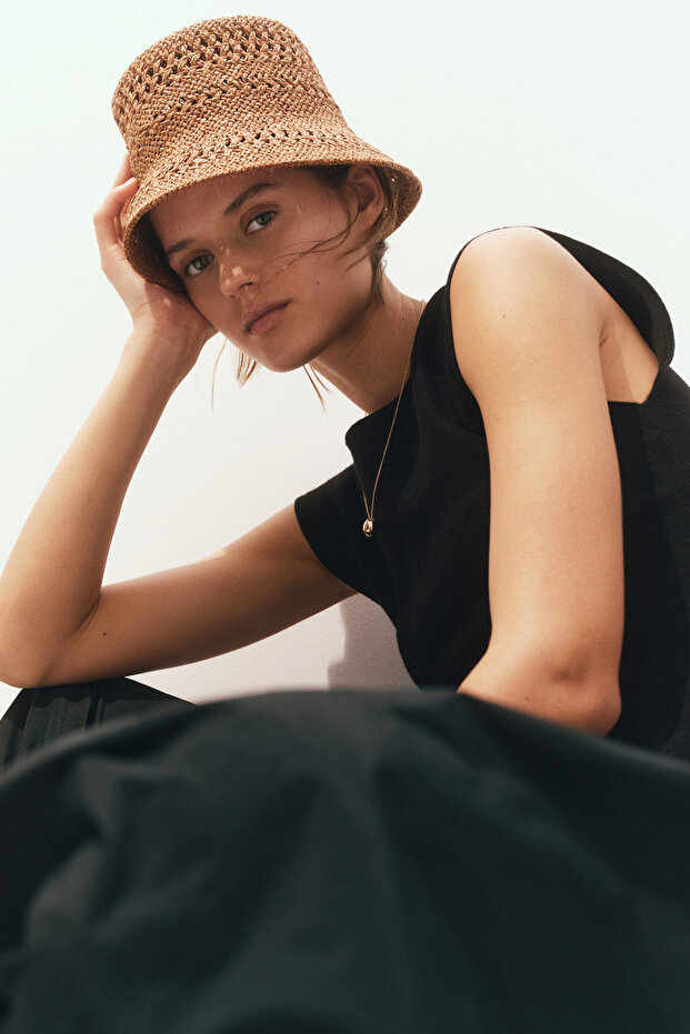 El Yapımı Hasır Şapka - 1