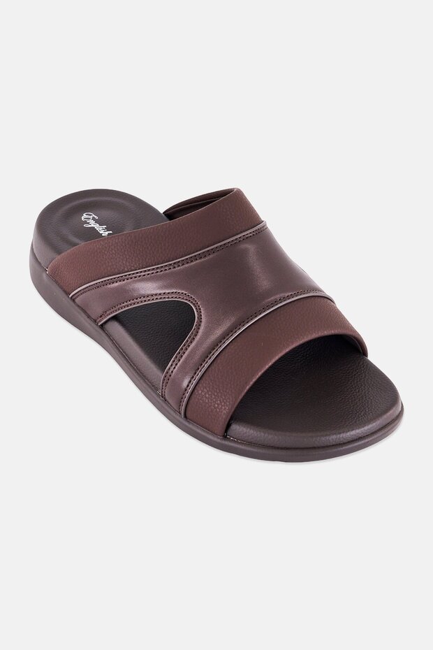 Men Slip On Arabic Sandals, Brown