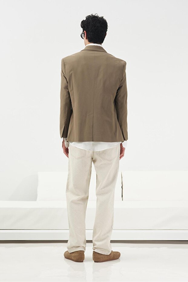 KLASİK REGULAR FIT TABA CEKET - 4