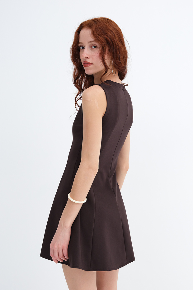 Kolsuz Mini Elbise E18196 - 6