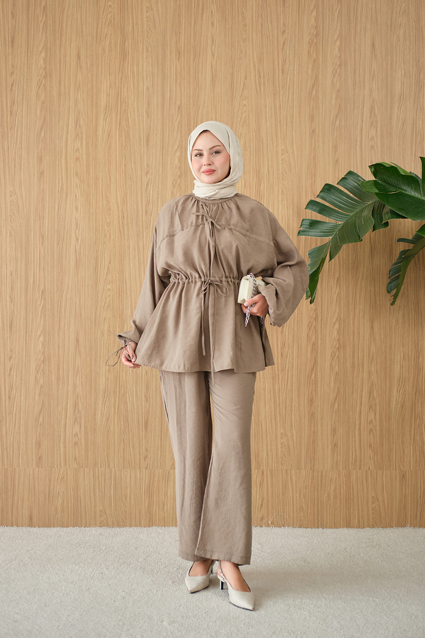 Women's Adjustable Waist Modal Suit Mink