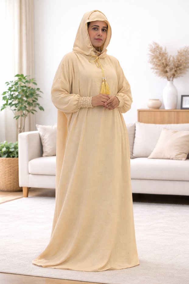 Prayer Dress For Women One Piece Long With Hijab Long Sleeve Beautiful Material Easy To Wear