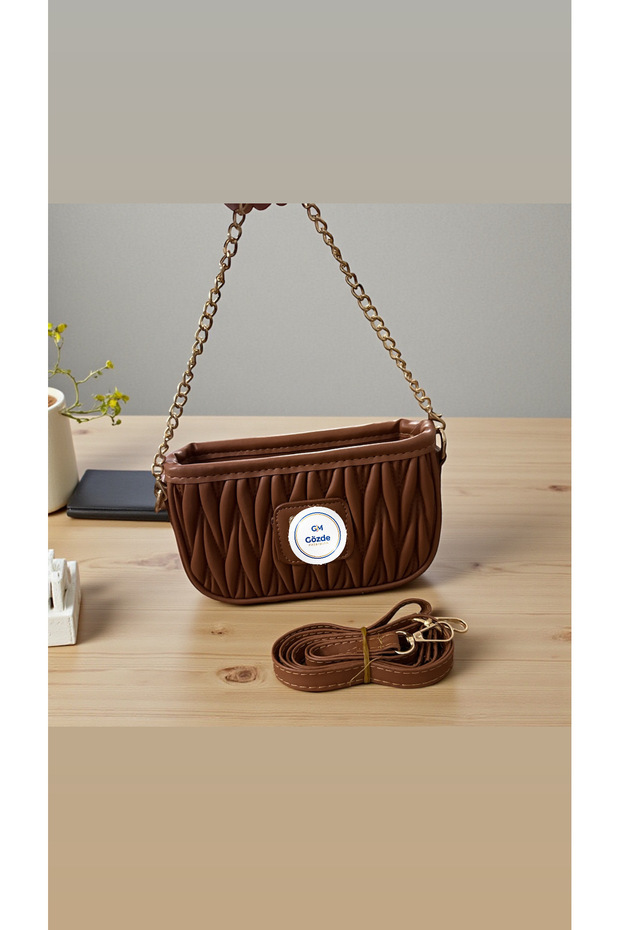 Embro Chain Detail Hand Shoulder Women's Bag
