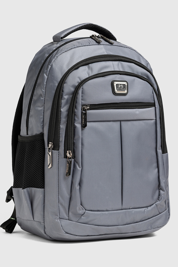Prime, Daily Backpack - Waterproof Functional School Bag with 14 Inch Laptop Compartment, Gray