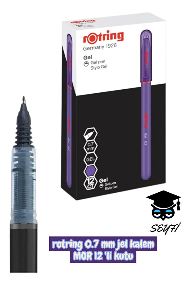 Rotring 0.7 mm gel pen 12-piece box