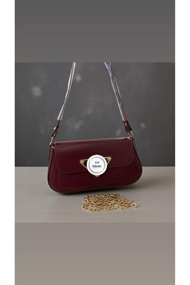 Pr Gold Chain Detailed Women's Hand Shoulder Bag