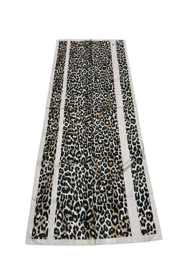 Patterned Leopard Shawl - 2