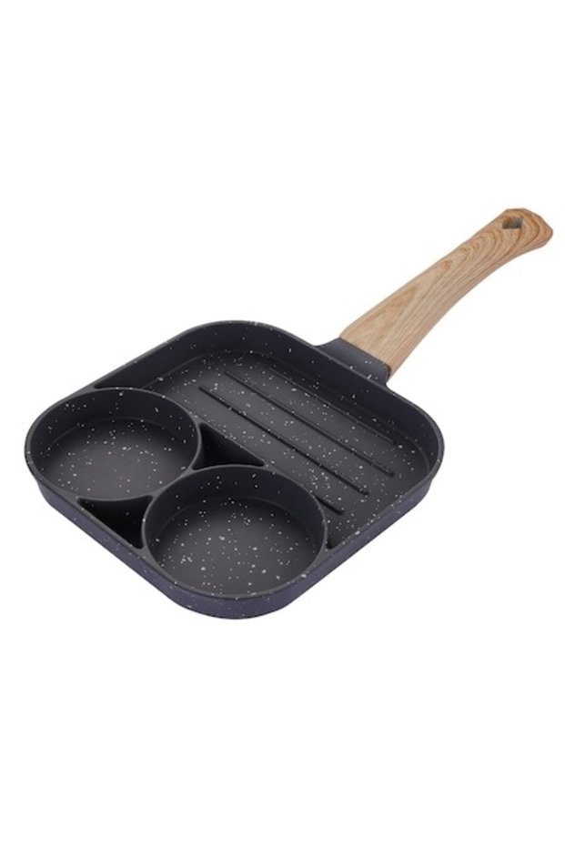 Non-Stick Pan with 3 Compartments