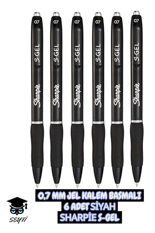 Sharpi̇e S-Gel 0.7 mm Ink Press Gel Pen 3 Colors Blue Black Red