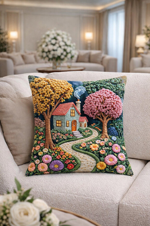 3D Digital Printed Velvet Cushion Cover – Modern, Luxurious, and Decorative Design!