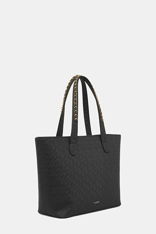 SİYAH MONOGRAM ÇANTA - 3