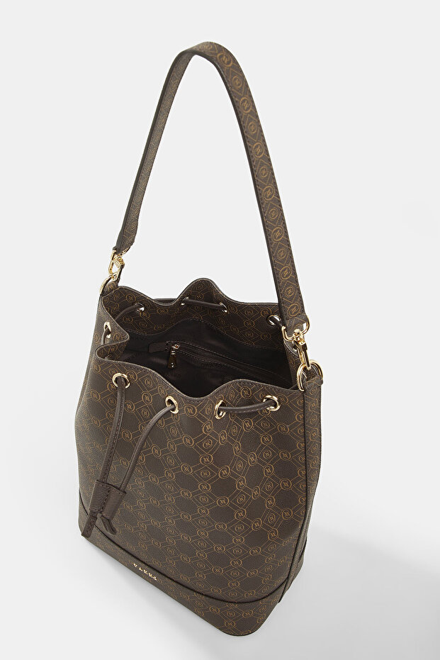 KAHVE MONOGRAM ÇANTA - 7