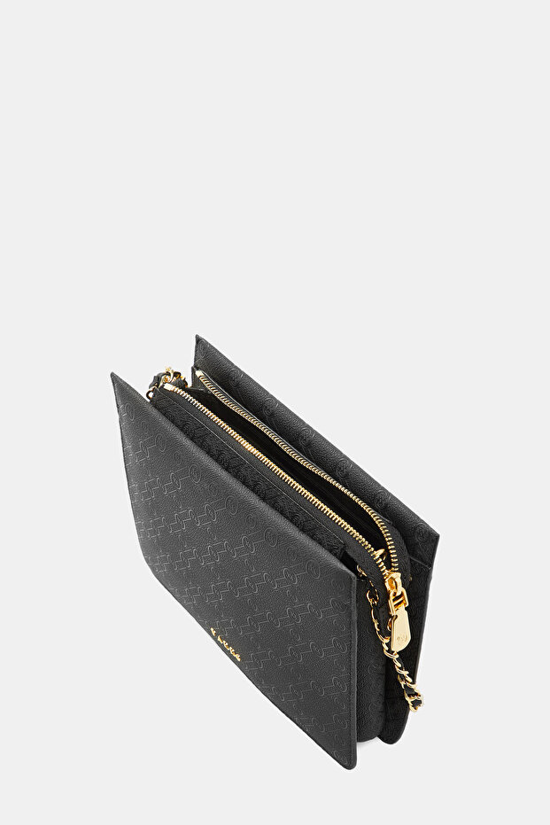 SİYAH MONOGRAM ÇANTA - 7