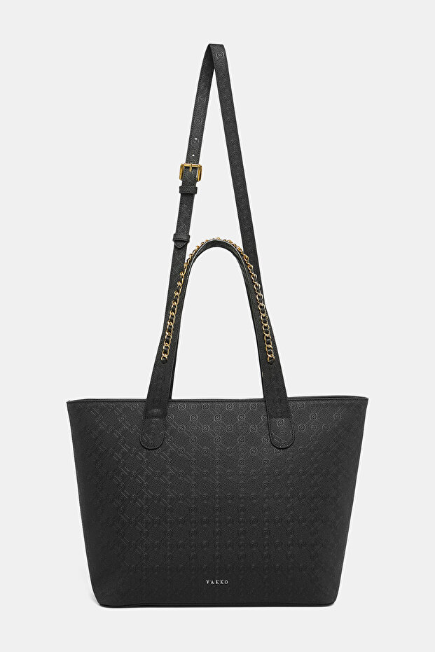 SİYAH MONOGRAM ÇANTA - 2