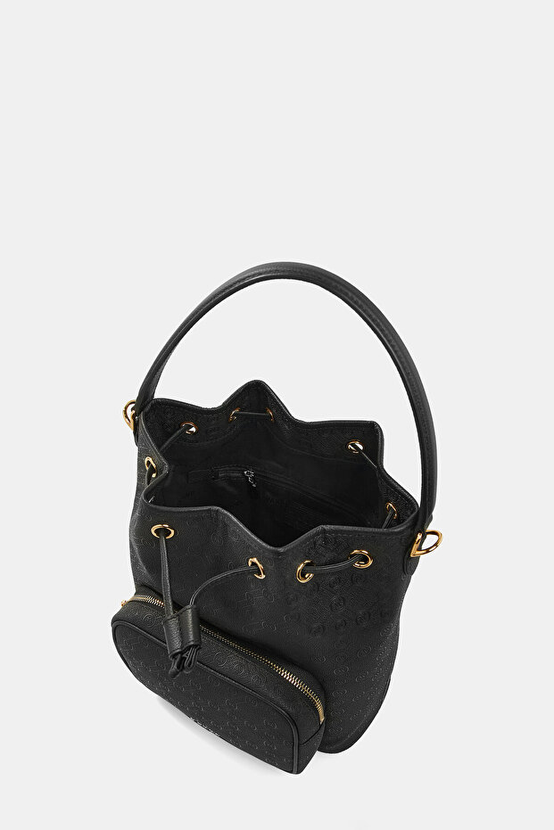 SİYAH MONOGRAM ÇANTA - 6