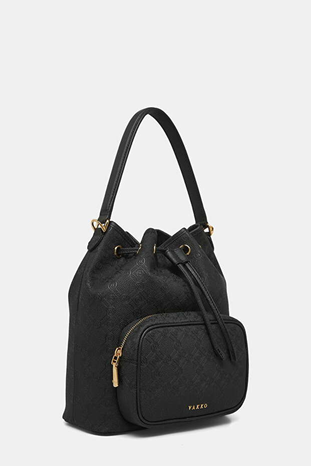 SİYAH MONOGRAM ÇANTA - 3