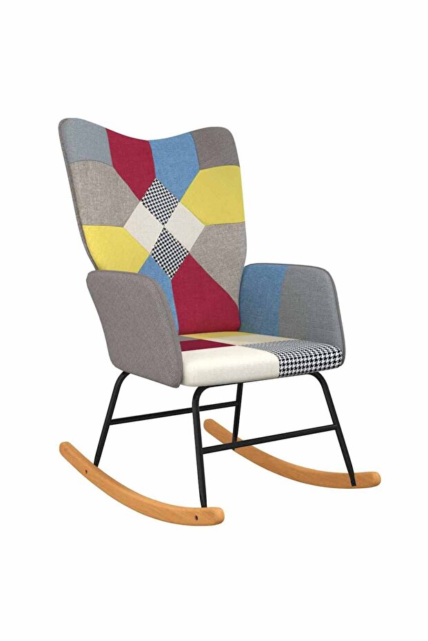 Scaun balansoar, mozaic, material textil - 1