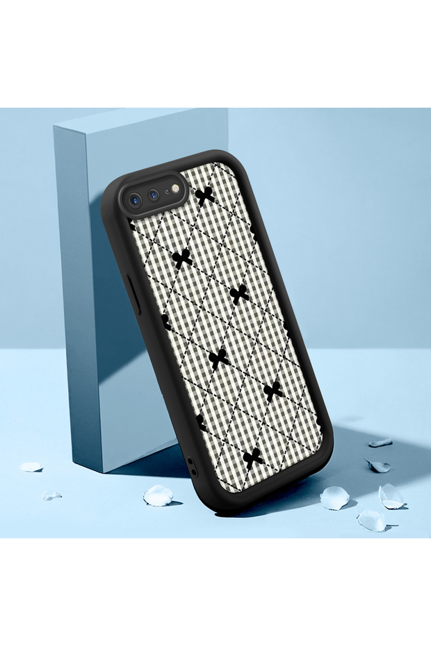 iPhone 7 Plus Compatible Striped Pattern Camera Protected Slim Soft Silicone Phone Case
