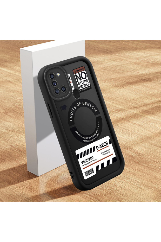 Samsung Galaxy A21S Compatible Camera Protected Slim Soft Silicone Phone Case Creative Pattern