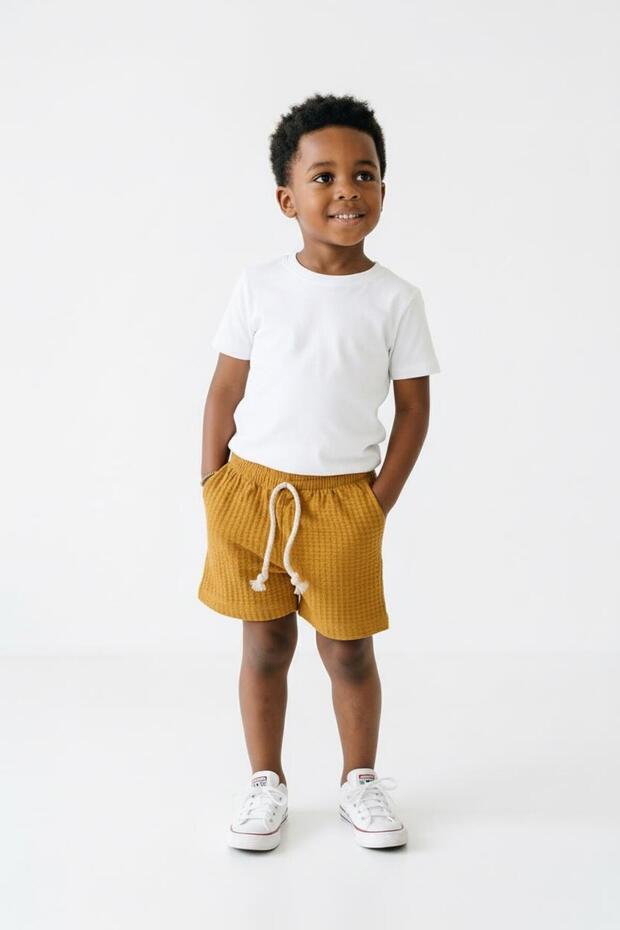 Lycra Gofre Baby Shorts