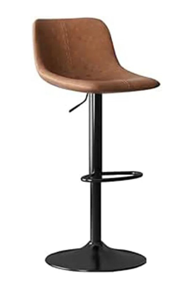 Bar Stools Modern Adjustable Counter Swivel BarStools, Breakfast Stools with Back and Footrest
