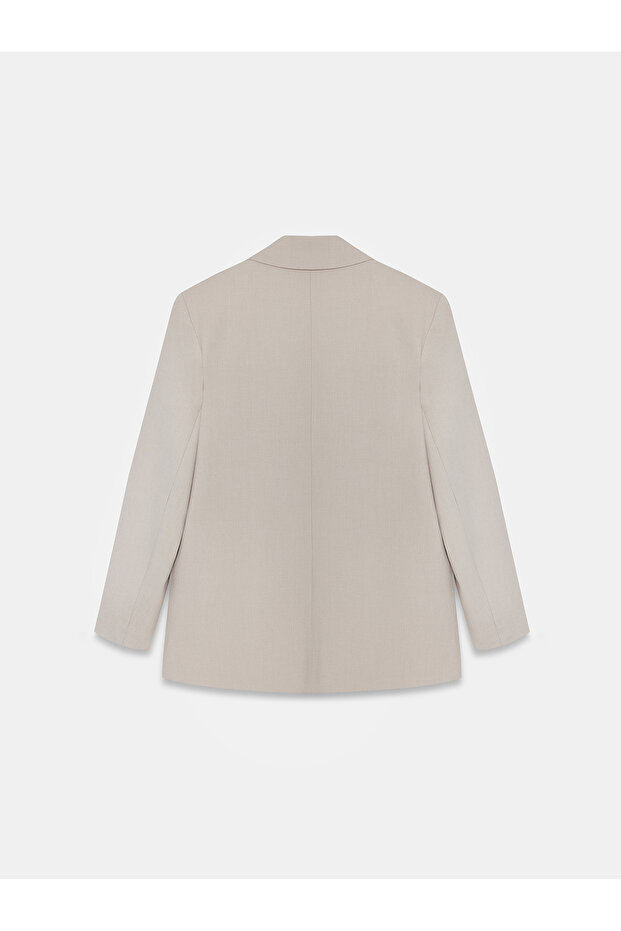 60795 Blazer Ceket-Taş - 6