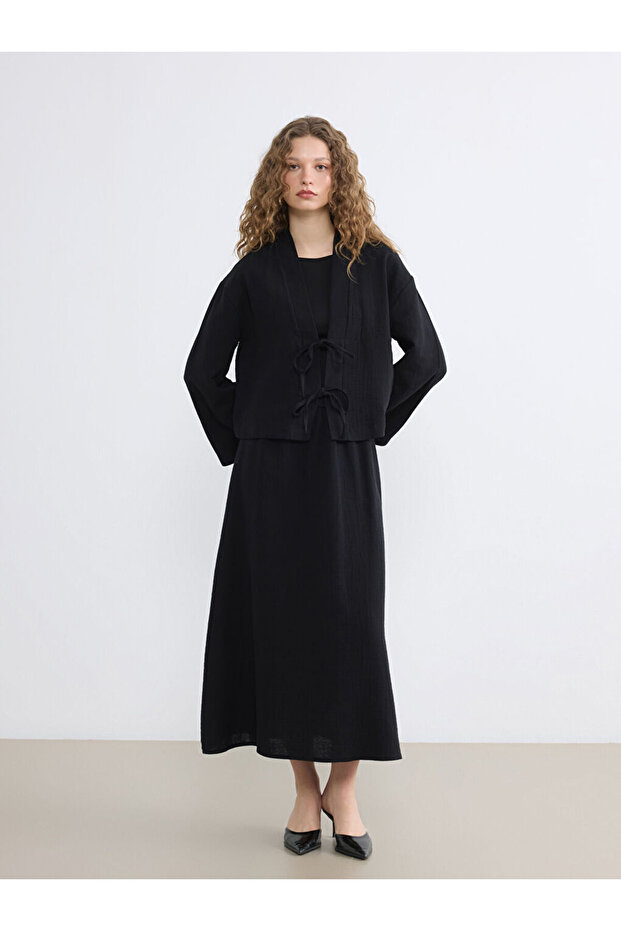 Shawl Collar Oversize Women's Kimono