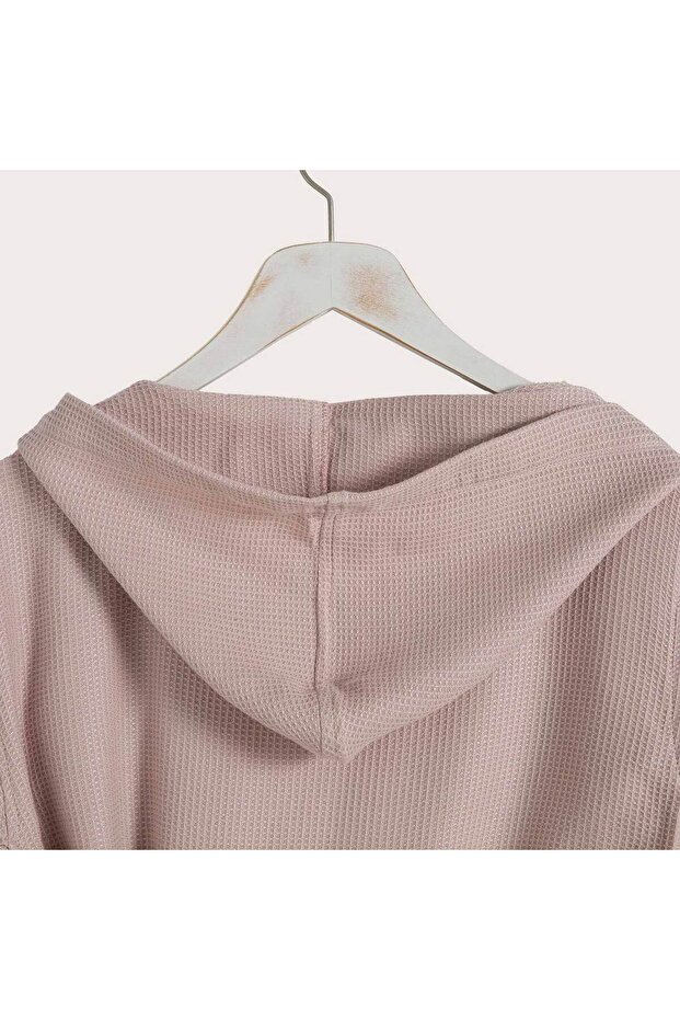 Lıttle Basıc Kapüşonlu Bornoz Pembe - 3