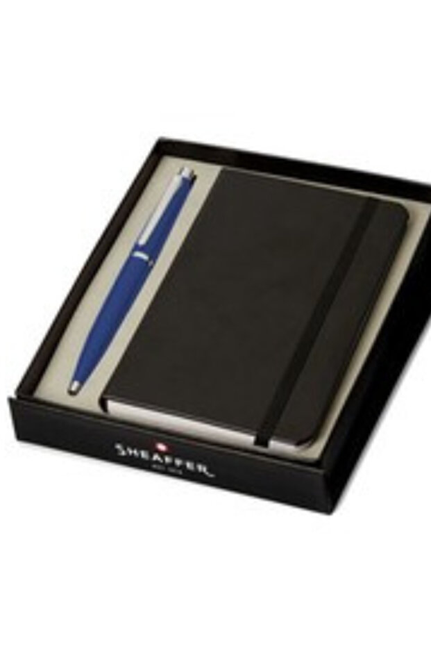 Pen Vfm 9401 Neon Blue With Chrome Plated Trims Bp With A6 Notebook