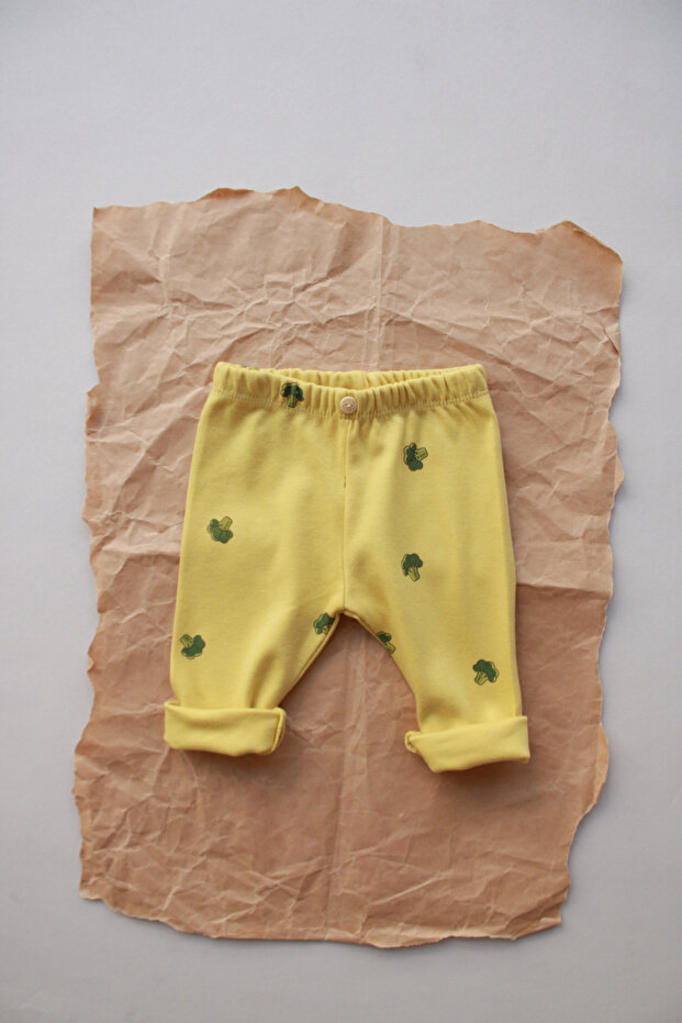 Broccoli Printed Baby Combed Cotton Tights