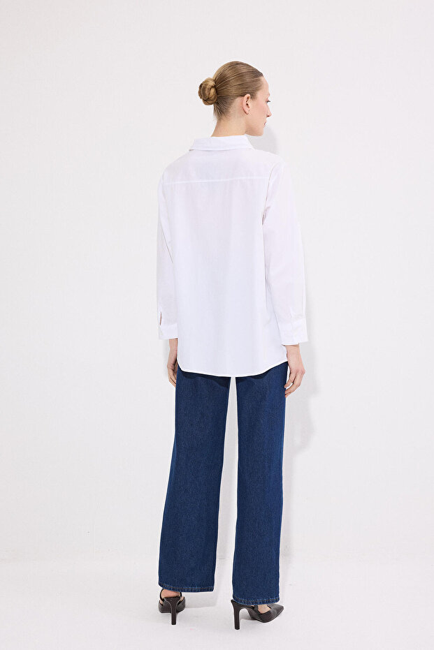 NAKIŞ İŞLEMELİ GÖMLEK - 6