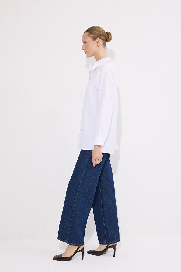 NAKIŞ İŞLEMELİ GÖMLEK - 4