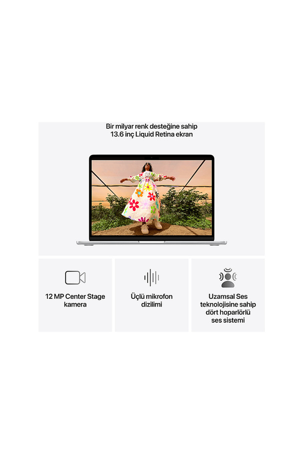 MDH74TU/A/MacBook Air/Apple M5 İşlemci(10 Çekirdek CPU-8 Çekirdek GPU)/16GB RAM/512GB SSD/13.6 - 5