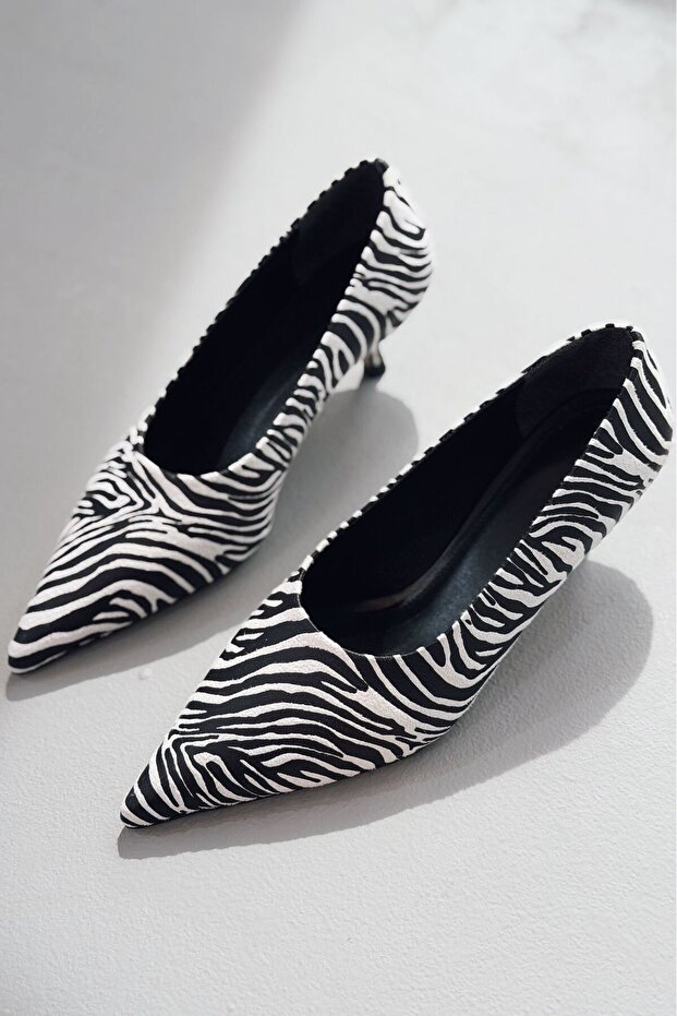 Molven Stiletto White Matte Leather