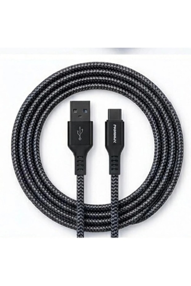 كابل شحن ونقل بيانات USB إلى Type-C بطول 1 متر MX74 - نسيج مضفر عالي المتانة - 1
