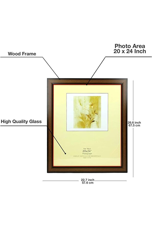 FRAMES & DECOR Rectangular Glass Photo Frame - 5