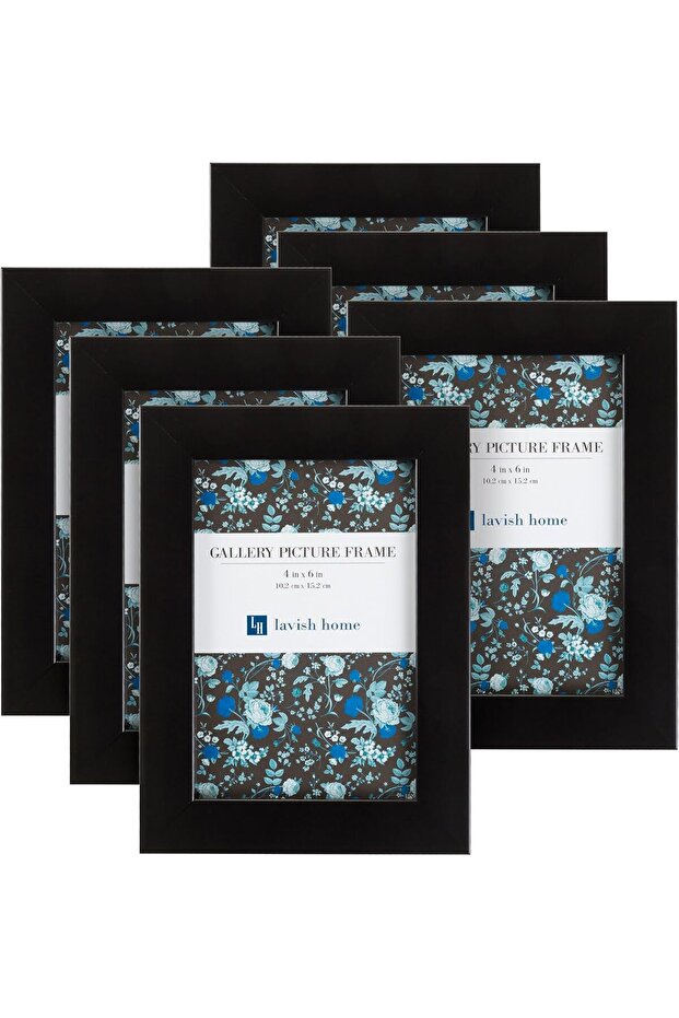 Picture Frame Set, 4X6 Frames Pack For Picture Gallery Wall With Stand And Hanging Hooks