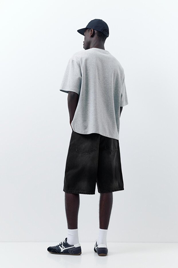 Skater denim bermuda - 5