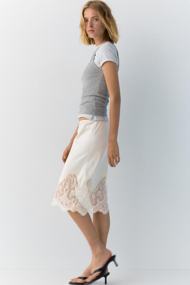Midi slip etek - 4