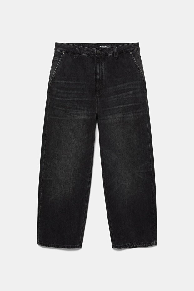 İşlemeli Skater Jean - 7