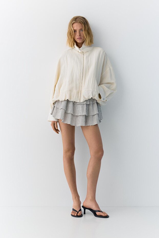 Dik yaka balon ceket - 2