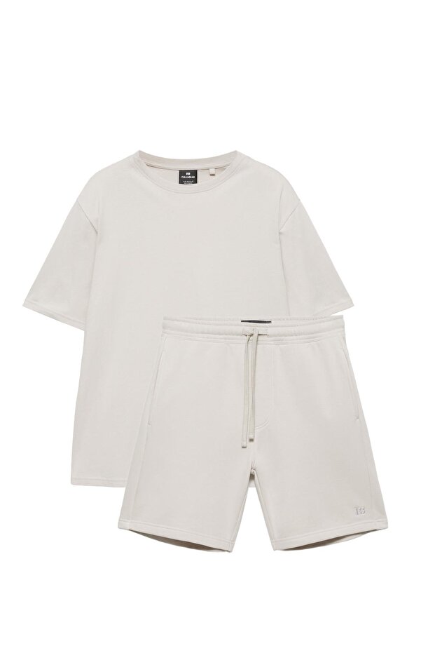 Lastikli belli jogger bermuda şort - 3