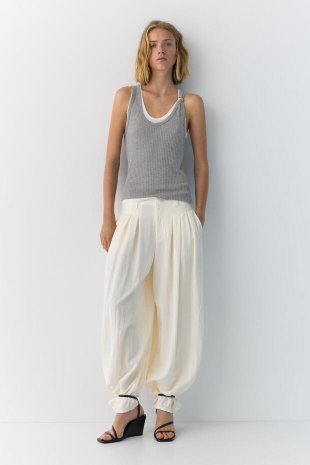 Barrel paça pensli pantolon - 1