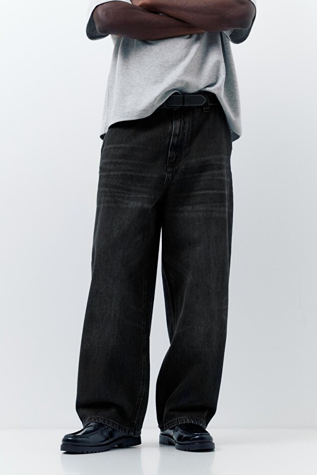 İşlemeli Skater Jean - 2