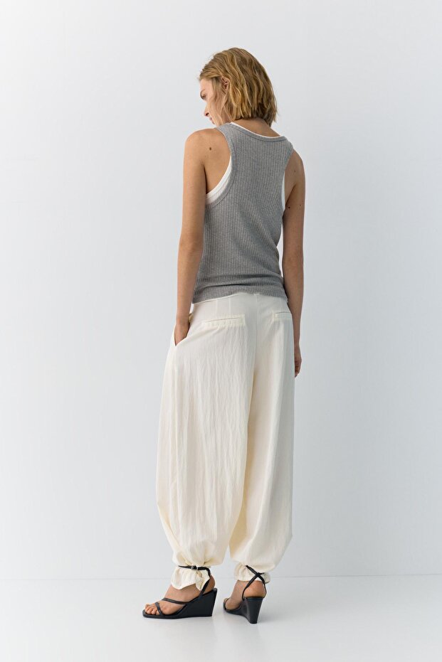 Barrel paça pensli pantolon - 2