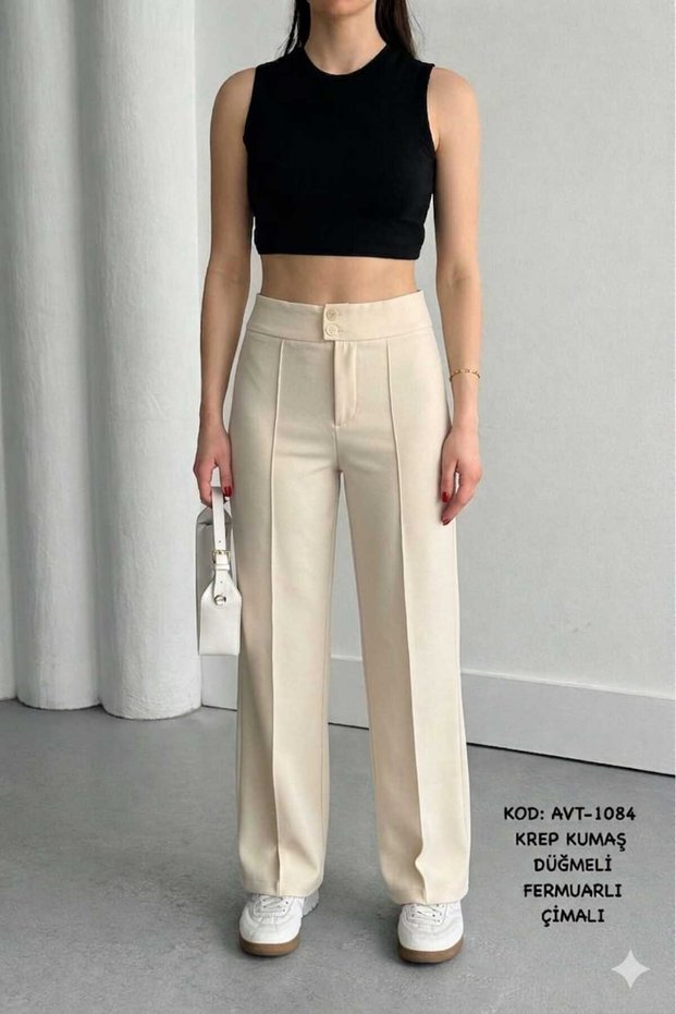 High Waist Women's Wide Leg Pants