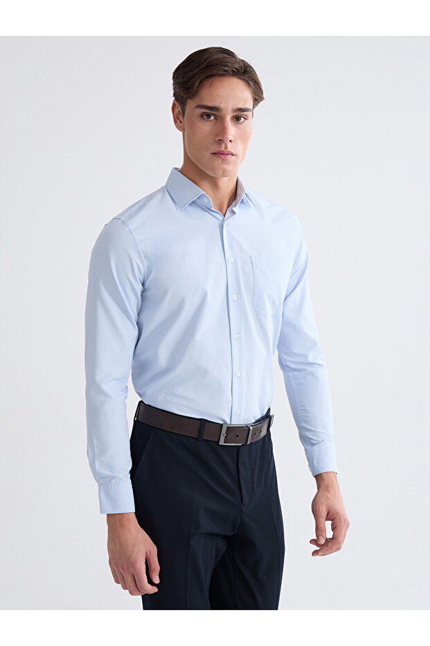 قميص رجالي من NEVAVM بتصميم Regular Fit Armoudule