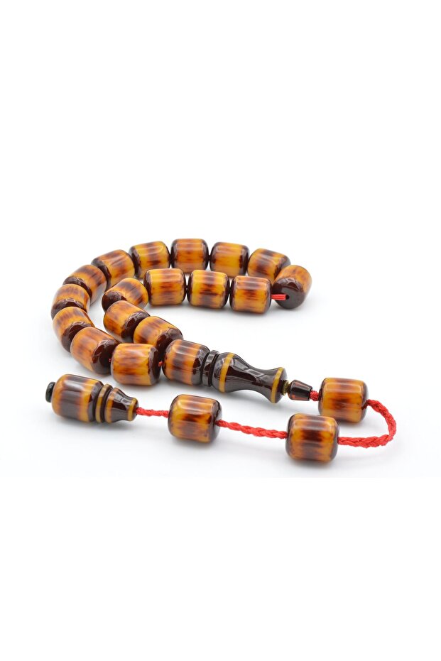 Nael Kaplan Signed Sürmeli Orange Orange-Berber Amber Efe Mascot Prayer Beads