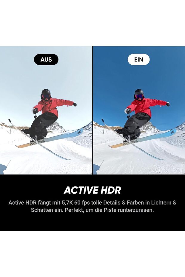 Camera video sport X5, 8K, Ski Bundle - 6