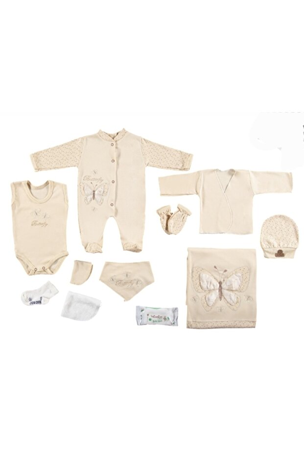 Set of 10 Organic Baby Bodysuits for Newborns